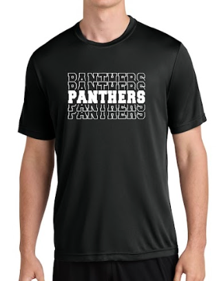 *NEW* Unisex Black PANTHERS Short Sleeved Dry Fit T-Shirt