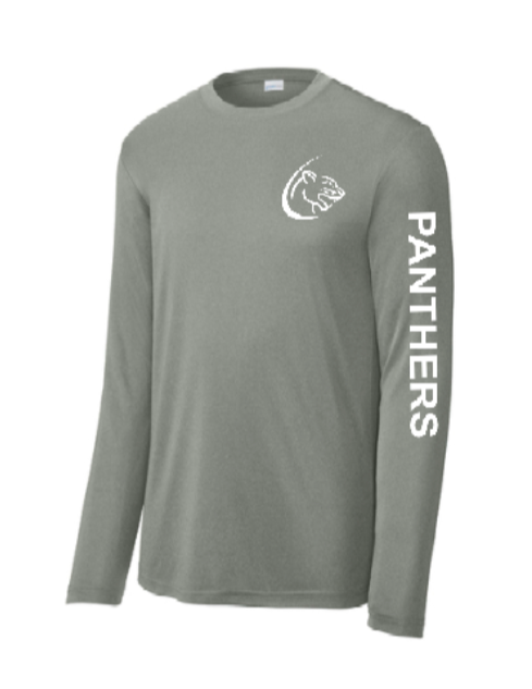 Unisex Grey Long Sleeved Dry Fit T-Shirt
